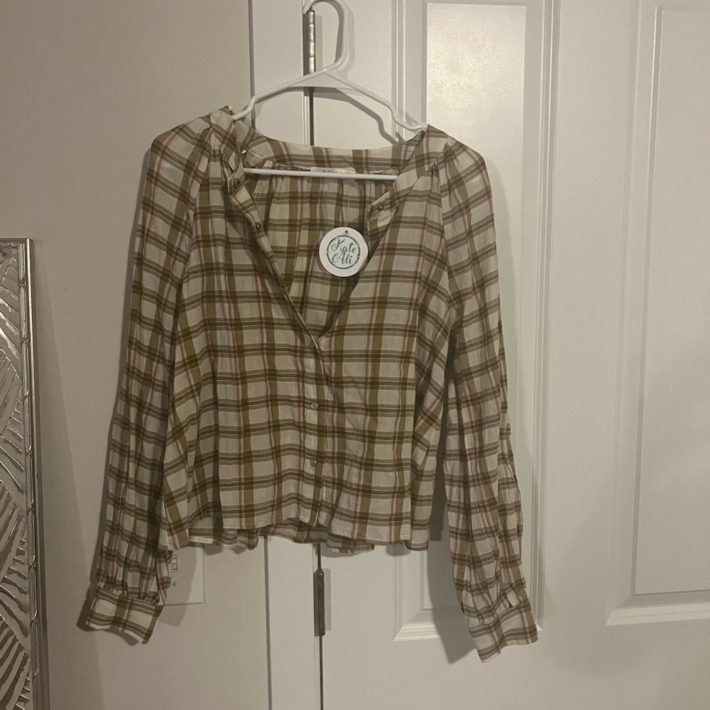 Plaid button up shirt